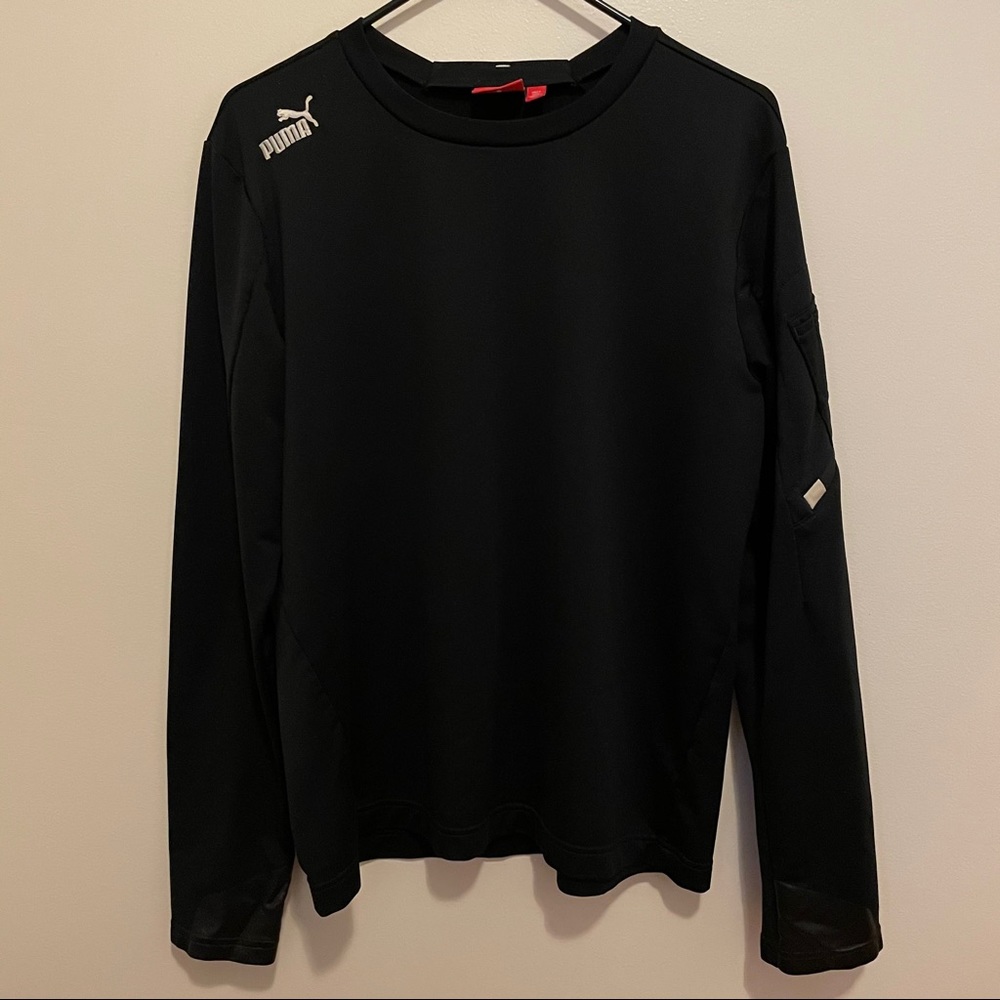 Puma Black Long Sleeve Performance Top